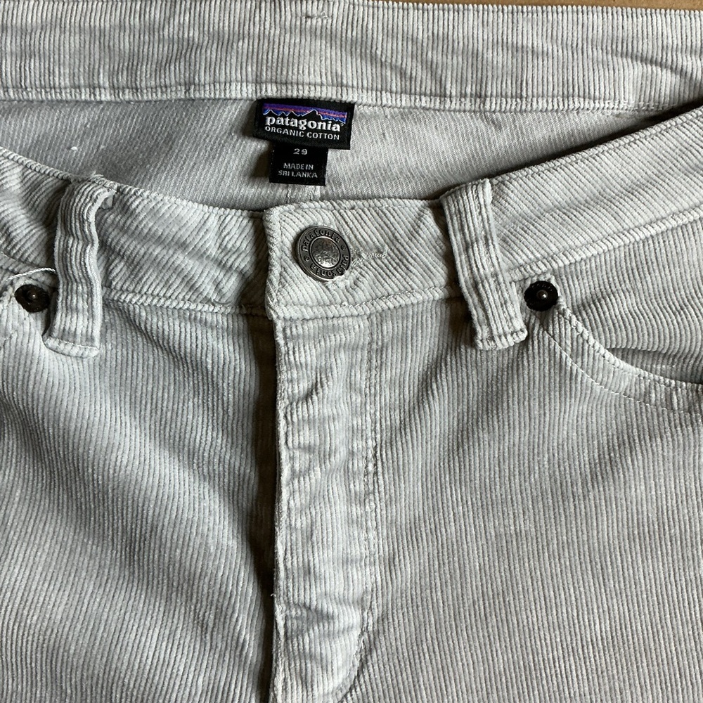 Y2K Patagonia Organic Cotton Pants - Light Grey - [29 #Corduroy - Picture 4 of 8